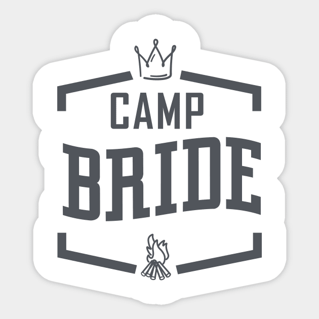 Camp Bachelorette - camping bridal party Sticker by OutfittersAve